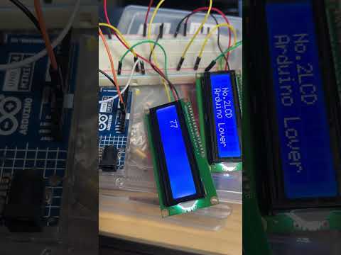 arduino uno R4 wifiを使ってLCD2個に文字を表示